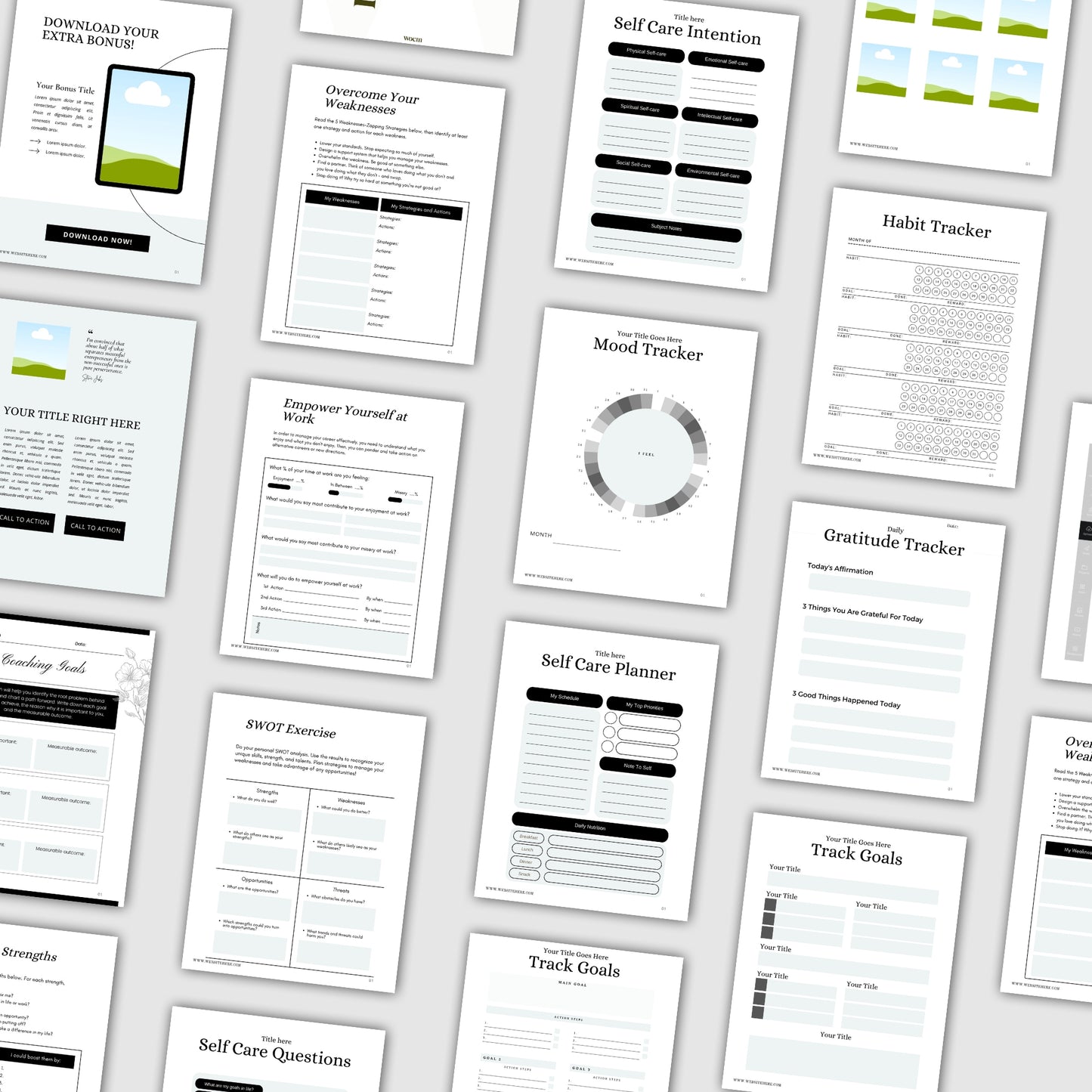E-Book Mix & Match Template Minimalistisch | 100 pagina's