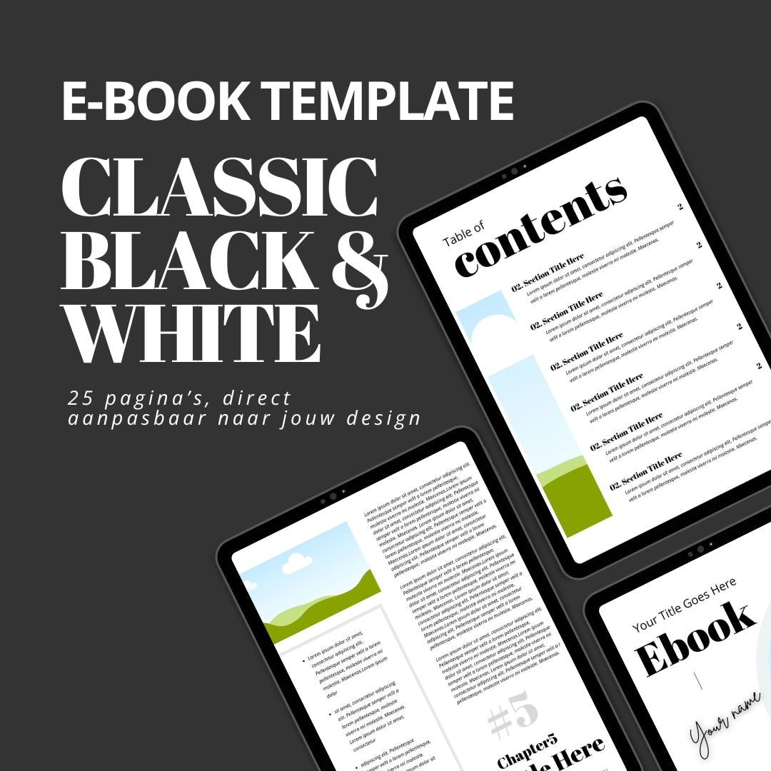 E-Book Template Classic Black & White