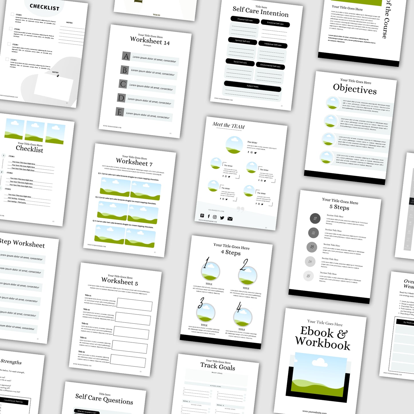 E-Book Template Minimalistisch | 100 pagina's