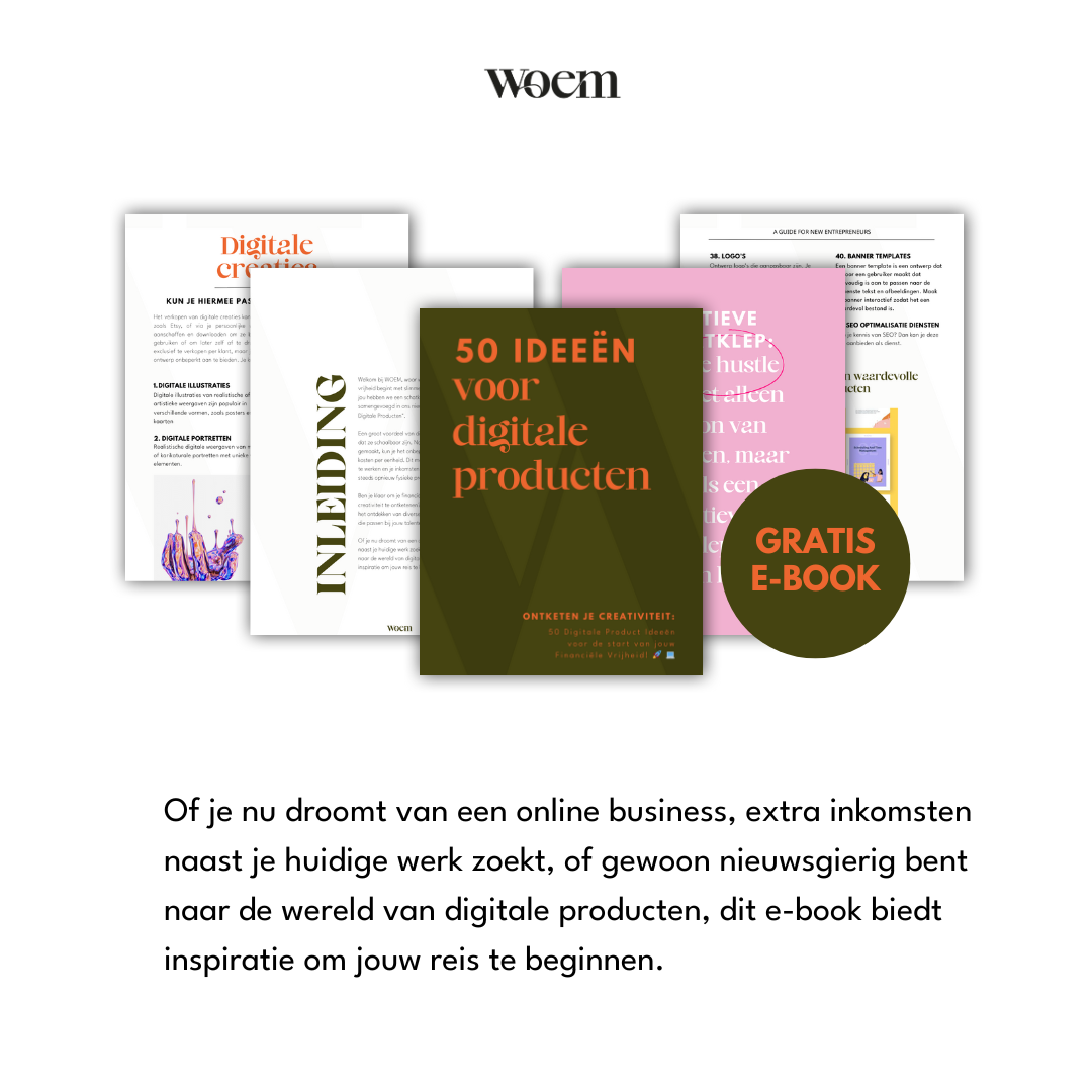50 Ideeën voor digitale producten