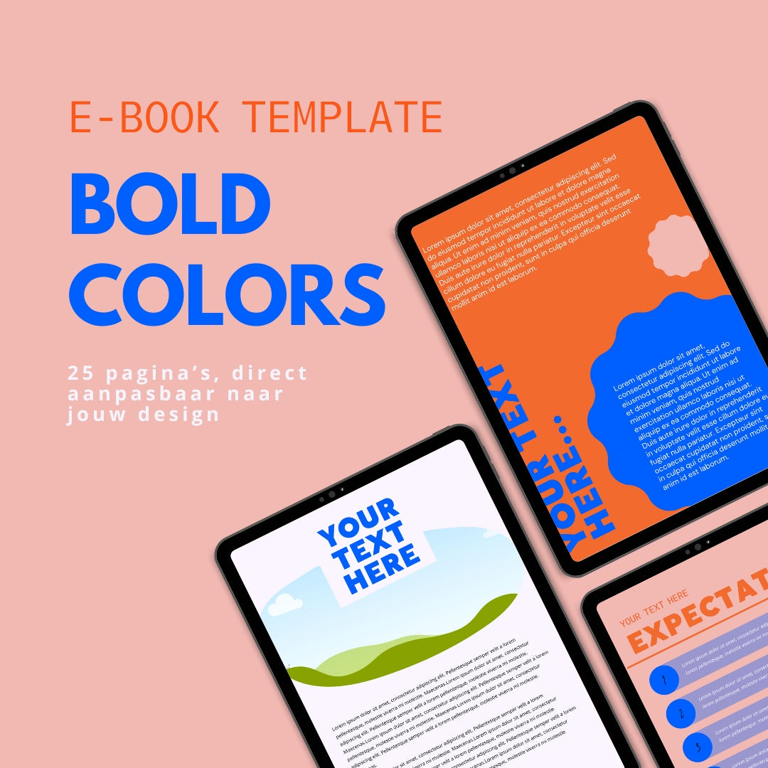 E-Book Template BOLD Colors